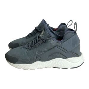 Nike Air Huarache Run Ultra Women Sneakers Size 7.5 Gray White 819151-006